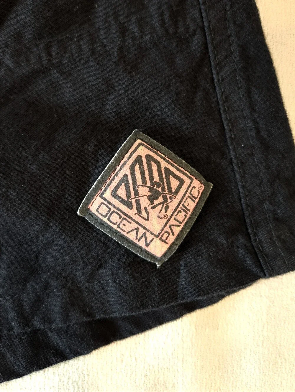 NWT OP Ocean Pacific Vintage 90’s Cotton Surfer Shorts XL Black